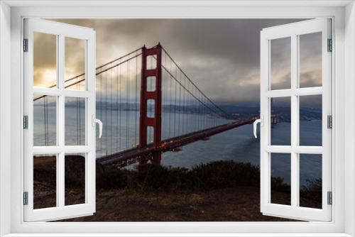 Fototapeta Naklejka Na Ścianę Okno 3D - Golden Bridge 8