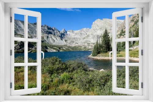 Fototapeta Naklejka Na Ścianę Okno 3D - mountain lake