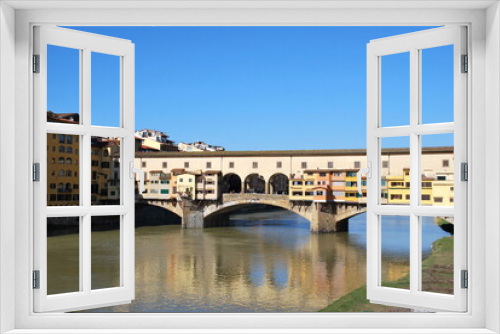 Fototapeta Naklejka Na Ścianę Okno 3D - Ponte Vecchio Florence