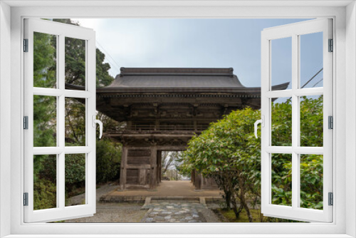 Fototapeta Naklejka Na Ścianę Okno 3D - 神峯寺