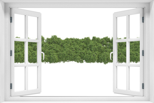 Fototapeta Naklejka Na Ścianę Okno 3D - Realistic forest island on transparent background. 3d rendering - illustration