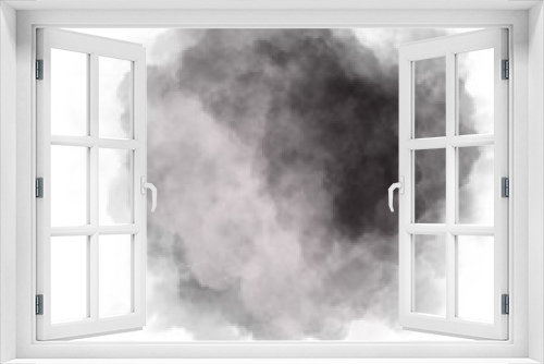 Fototapeta Naklejka Na Ścianę Okno 3D - Black White Smoke