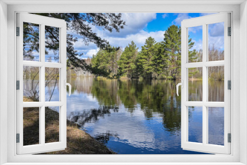 Fototapeta Naklejka Na Ścianę Okno 3D - Spring in the national park of central Russia.