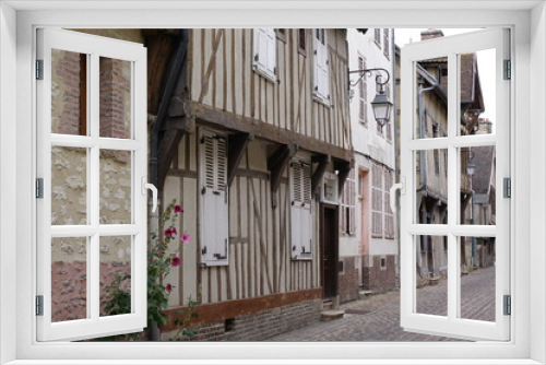 Fototapeta Naklejka Na Ścianę Okno 3D - Gasse in Troyes