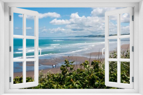 Fototapeta Naklejka Na Ścianę Okno 3D - Scenic view of the seaside in North Island, New Zealand