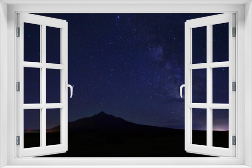 Fototapeta Naklejka Na Ścianę Okno 3D - 利尻島　満天の夜空
