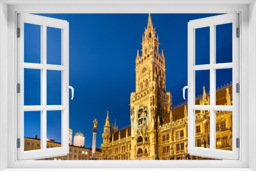 Fototapeta Naklejka Na Ścianę Okno 3D - Munchen new town hall