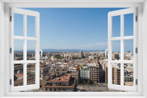 Fototapeta Naklejka Na Ścianę Okno 3D - Aerial View Of Valencia From the Miguelete Tower