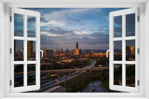 Fototapeta Naklejka Na Ścianę Okno 3D - City Landscape, Kuala Lumpur, Malaysia