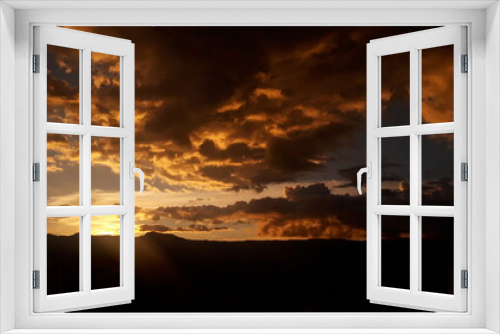 Fototapeta Naklejka Na Ścianę Okno 3D - Atardecer