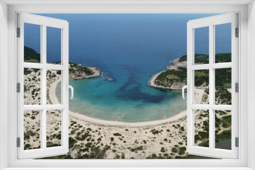 Fototapeta Naklejka Na Ścianę Okno 3D - Beautiful aerial shot of Voidokilia beach in Griekenland