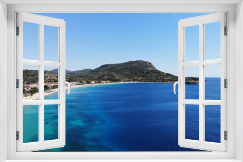 Fototapeta Naklejka Na Ścianę Okno 3D - View from the beach, Toroni - Greece