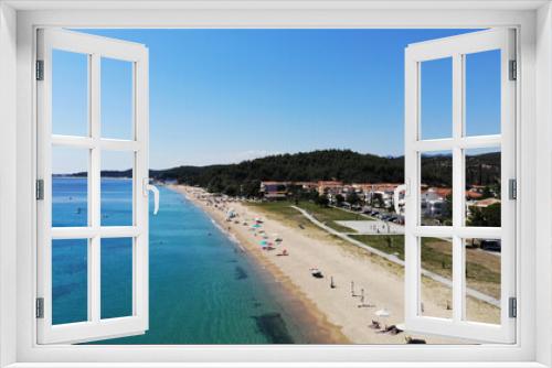 Fototapeta Naklejka Na Ścianę Okno 3D - View from the beach, Toroni - Greece
