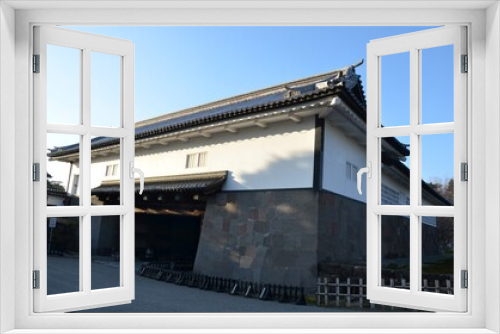 Fototapeta Naklejka Na Ścianę Okno 3D - 金沢城 石川門の二の門