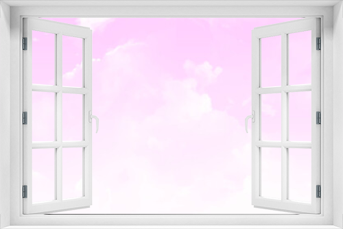 Beautiful white clouds and pink sky. Soft white fog isolated on pink background.
