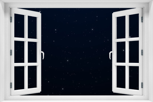 Fototapeta Naklejka Na Ścianę Okno 3D - Night starry skies with twinkling or blinking stars background. Space backdrop