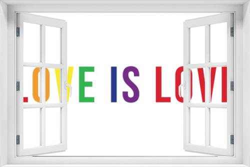 text love is love in colors