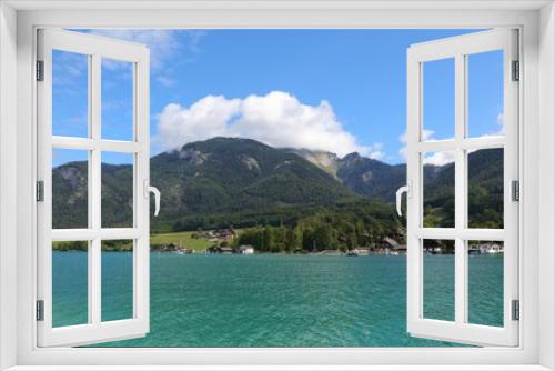 Fototapeta Naklejka Na Ścianę Okno 3D - Lake Wolfgang - Wolfgangsee in Austria