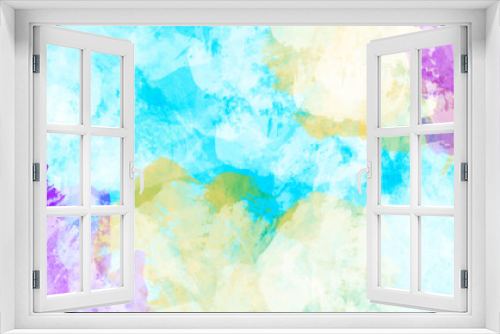 abstract watercolor blue and white , yellow colorful texture background.