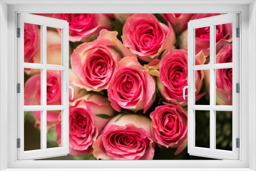 Fototapeta Naklejka Na Ścianę Okno 3D - Nice roses in celebration concept