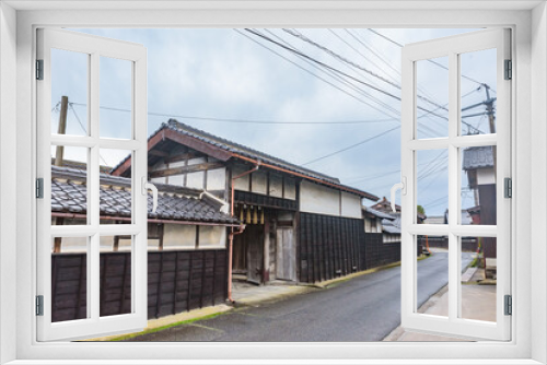 Fototapeta Naklejka Na Ścianę Okno 3D - Street view of Tokorogo, Daisen Town, Important Preservation Districts for Groups of Traditional Buildings in Tottori Prefecture, Japan