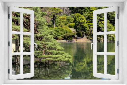 Fototapeta Naklejka Na Ścianę Okno 3D - 日本庭園の春　東京　六義園　3月