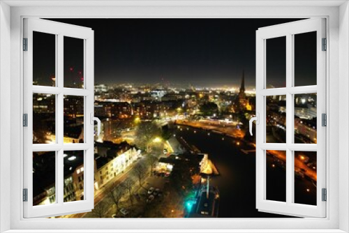 Fototapeta Naklejka Na Ścianę Okno 3D - The city at night