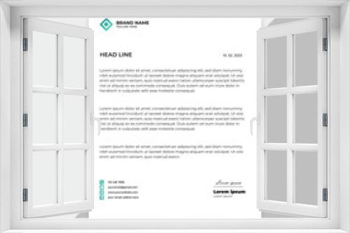 Free vector professional creative letterhead template design for your business