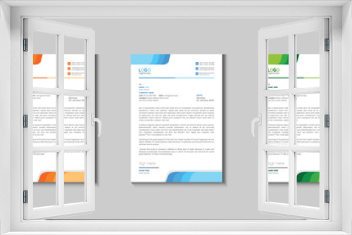 creative letterhead template design.