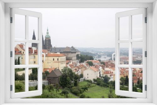 Fototapeta Naklejka Na Ścianę Okno 3D - Prague old town view