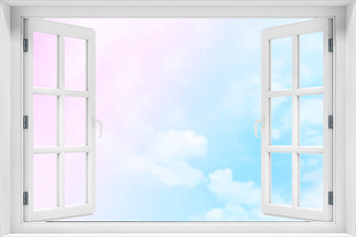 Sun and cloud background with a pastel colored gradient.