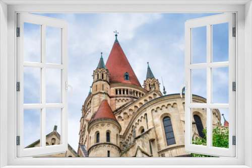 Fototapeta Naklejka Na Ścianę Okno 3D - St Francis of Assisi Church in Vienna, exterior view