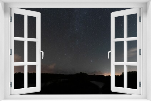 Fototapeta Naklejka Na Ścianę Okno 3D - Scenic view of the beautiful stars seen on a clear night while stargazing