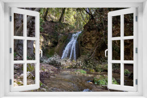 Fototapeta Naklejka Na Ścianę Okno 3D - Cascata Menotre