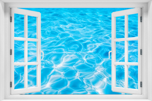 Fototapeta Naklejka Na Ścianę Okno 3D - Abstract background blue water surface swimming pool,turquoise beach bluewater surface background