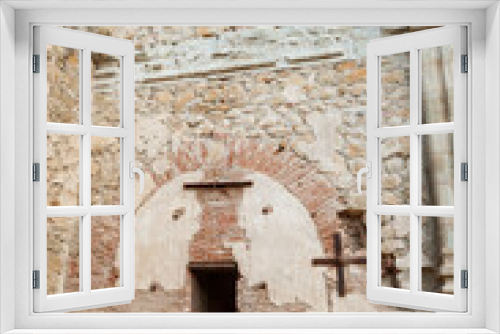 Fototapeta Naklejka Na Ścianę Okno 3D - Outside of Mission San Juan Capistrano, Landmark, Chapel, Museum and Gardens