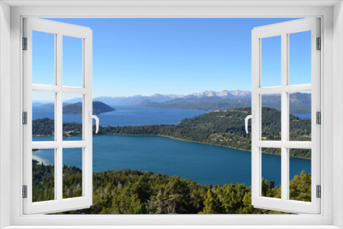 Fototapeta Naklejka Na Ścianę Okno 3D - lake in the mountains, bariloche, patagonia