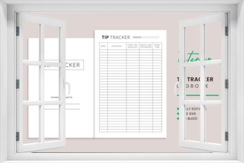 Tip Tracker Log Book Kdp Interior Template