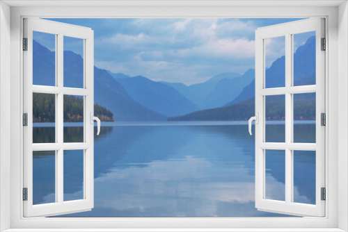 Fototapeta Naklejka Na Ścianę Okno 3D - Bowman lake
