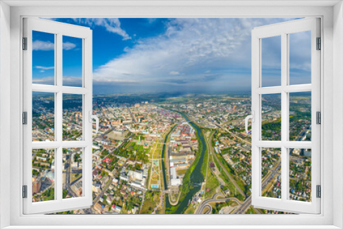 Fototapeta Naklejka Na Ścianę Okno 3D - Tula, Russia. Panorama of the city. Summer. Panorama 360. Aerial view