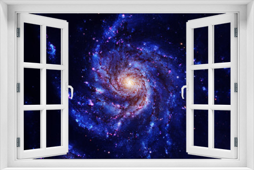 Fototapeta Naklejka Na Ścianę Okno 3D - Beautiful blue space nebula. Elements of this image furnishing NASA.