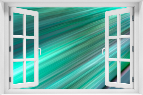 Fototapeta Naklejka Na Ścianę Okno 3D - Abstract and modern aquamarine background with rays, abstract dark blue to aquamarine gradient illustration - stock illustration