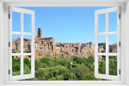Fototapeta Naklejka Na Ścianę Okno 3D - Pitigliano
