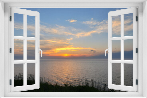 Fototapeta Naklejka Na Ścianę Okno 3D - Sunrise lake 2