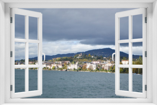 Fototapeta Naklejka Na Ścianę Okno 3D - View of Montreux, Switzerland