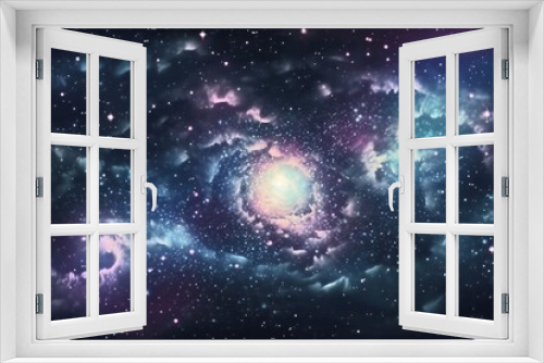Galaxie-Hintergrund, made by Ai, Ai-Art