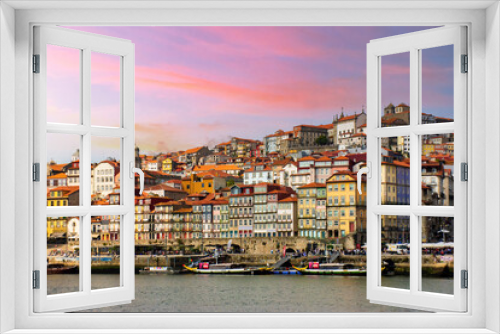 Fototapeta Naklejka Na Ścianę Okno 3D - Oporto a orillas del Duero.