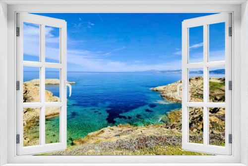 Fototapeta Naklejka Na Ścianę Okno 3D - Rivage de l’île-Rousse (Corse)