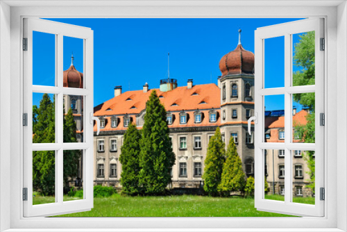 Fototapeta Naklejka Na Ścianę Okno 3D - Neo-Baroque Palace of Donnersmarck in Brynek, Silesian Voivodeship, Poland.