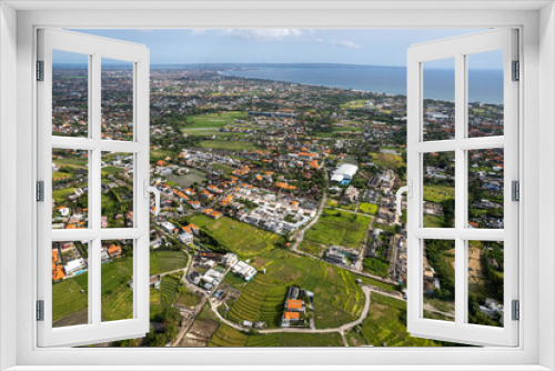 Fototapeta Naklejka Na Ścianę Okno 3D - Aerial view of Canggu, Bali